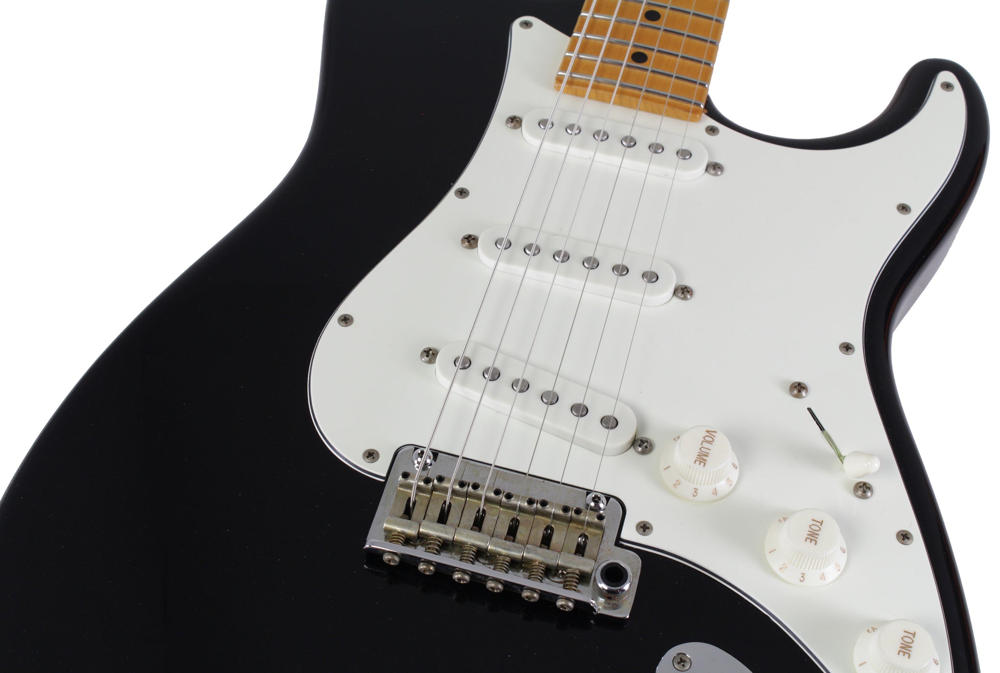 Suhr Classic S Antique Guitar, Black, Maple | Humbucker Music