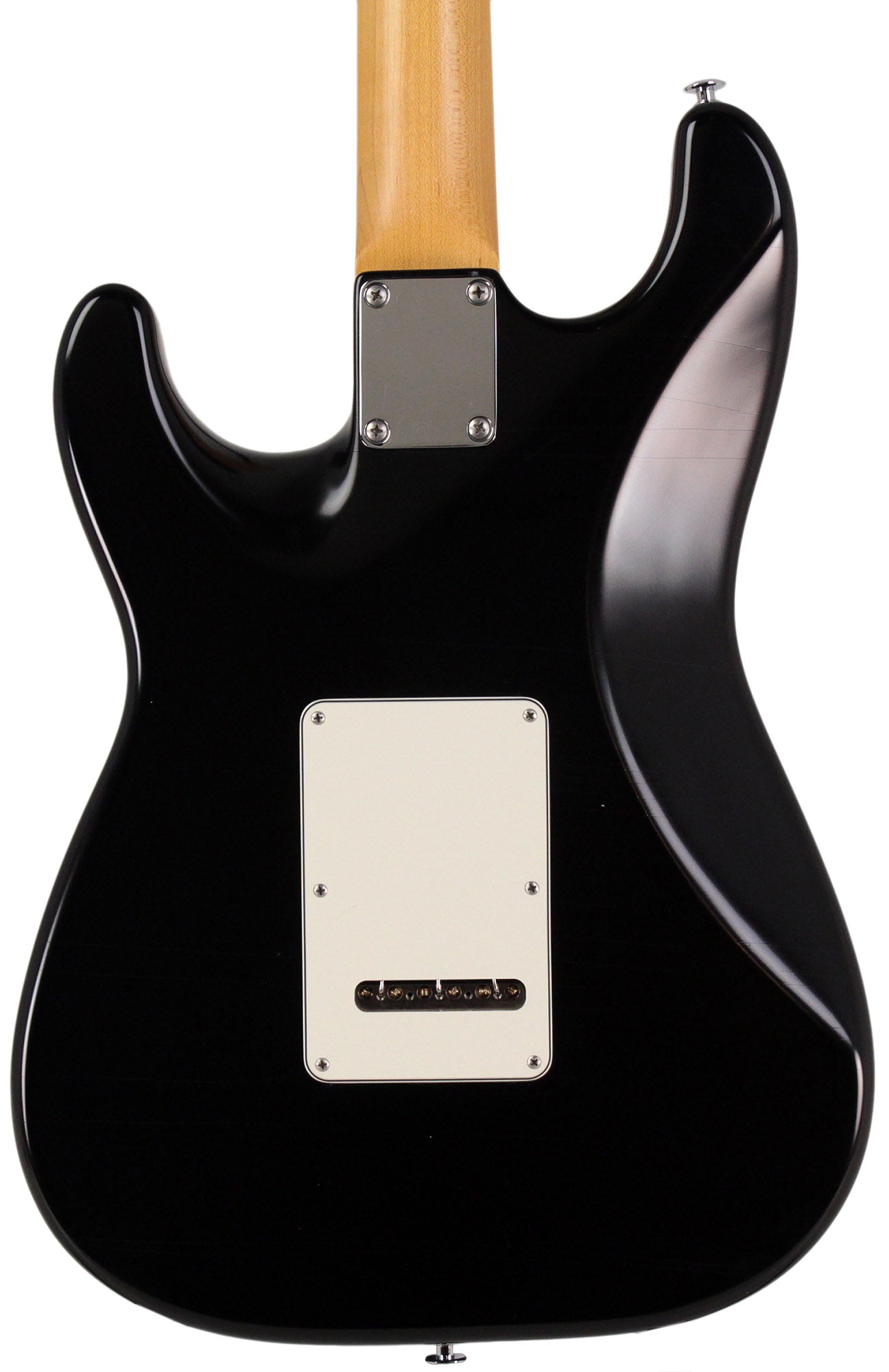 Suhr Classic S Antique Guitar, Black, Maple, HSS | Humbucker Music