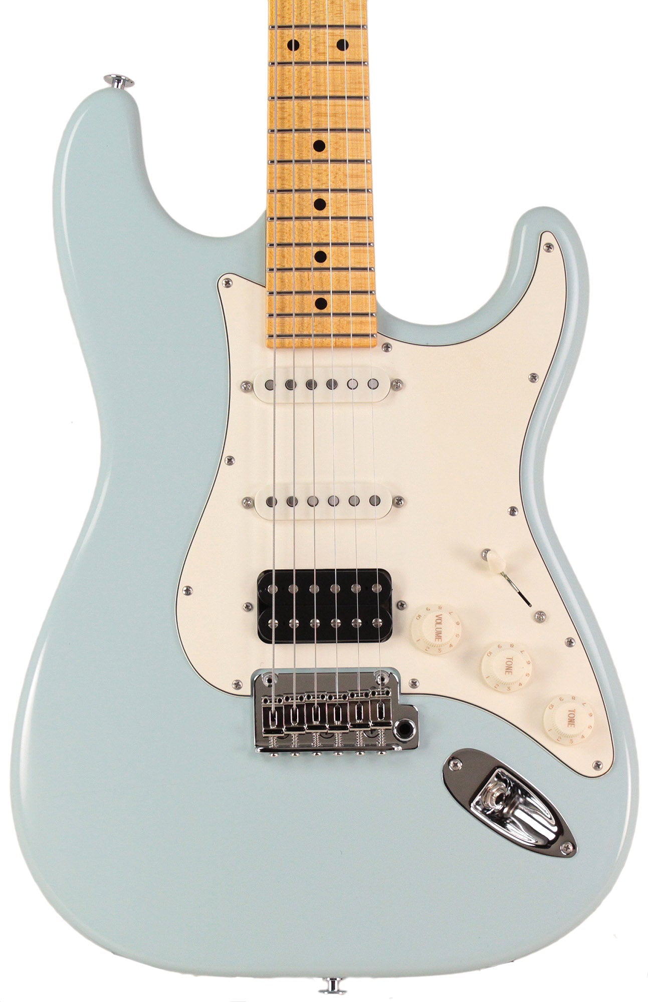 Suhr Classic S Antique Guitar, Sonic Blue, Maple, HSS | Humbucker