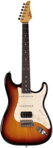 Suhr Classic S HSS Antique Guitar, 3-Tone Burst, Rosewood