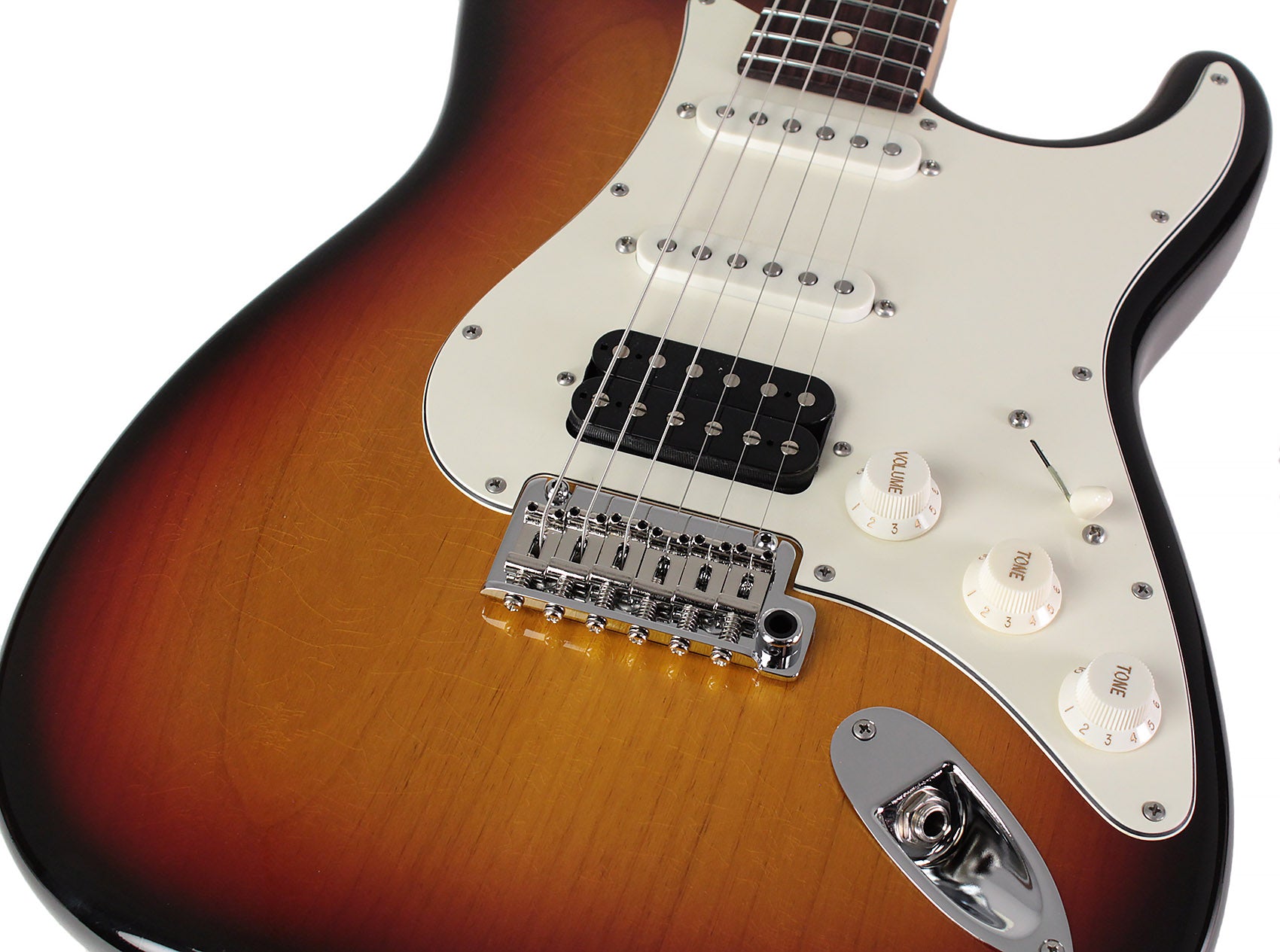 Suhr Classic S HSS Antique Guitar, 3-Tone Burst, Rosewood