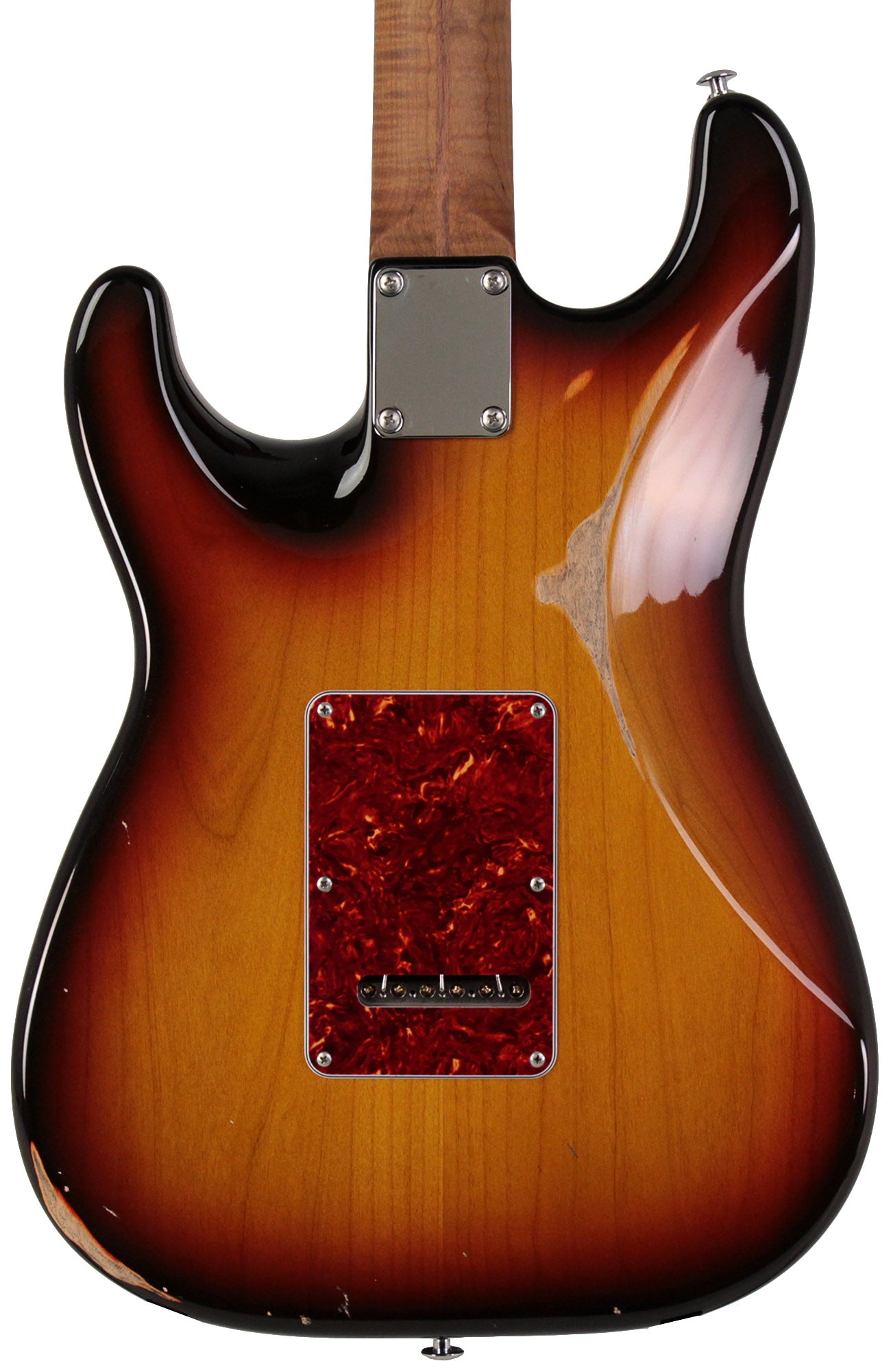 Suhr Select Classic S Antique HSS Guitar, Roasted Flamed Neck, 3