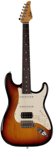 Suhr Classic S Antique Guitar, 3-Tone Burst, Rosewood, HSS