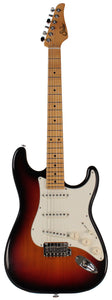 Suhr Classic S Antique Guitar, 3 Tone Burst, Maple