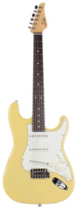 Suhr Classic S Antique Guitar, Vintage Yellow, Rosewood