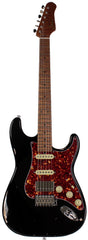 Suhr Select Classic S Antique HSS Guitar, Roasted Flamed Neck, Black, Maple