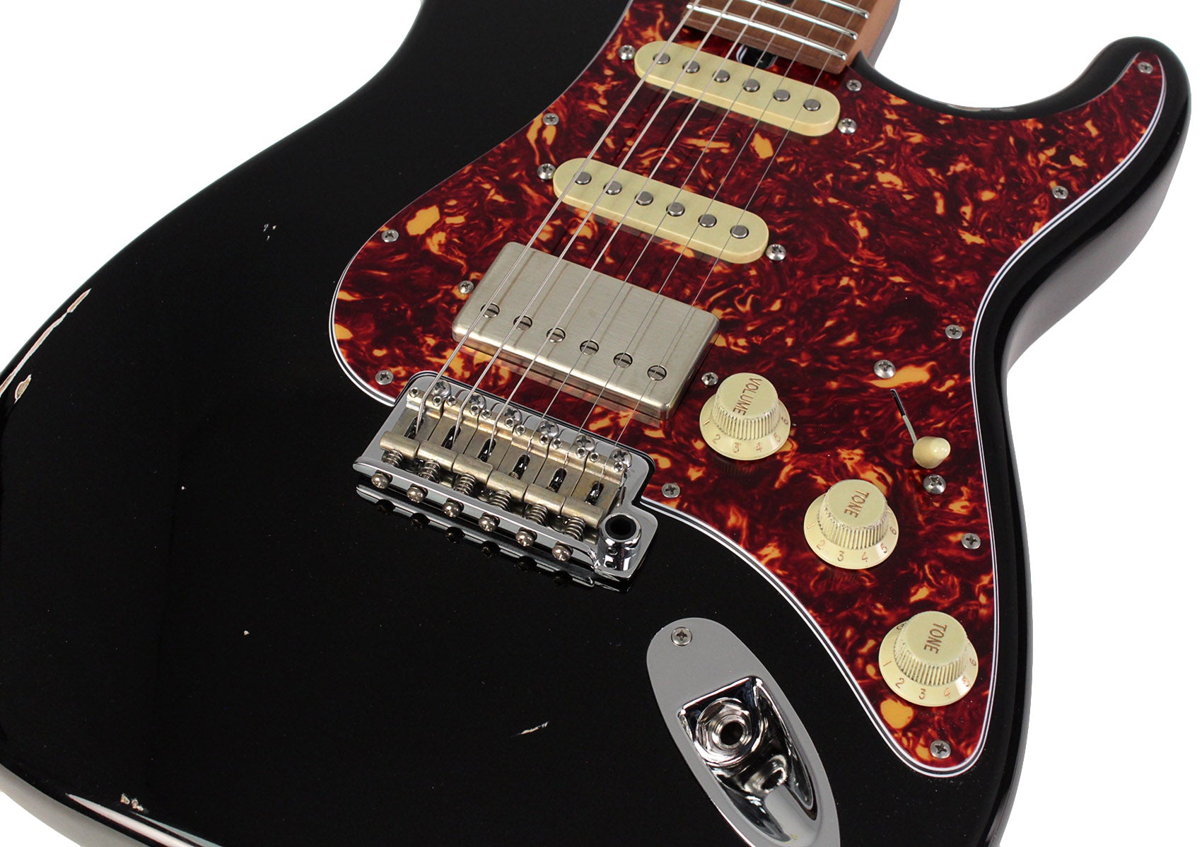 Suhr Select Classic S Antique HSS Guitar, Roasted Flamed Neck