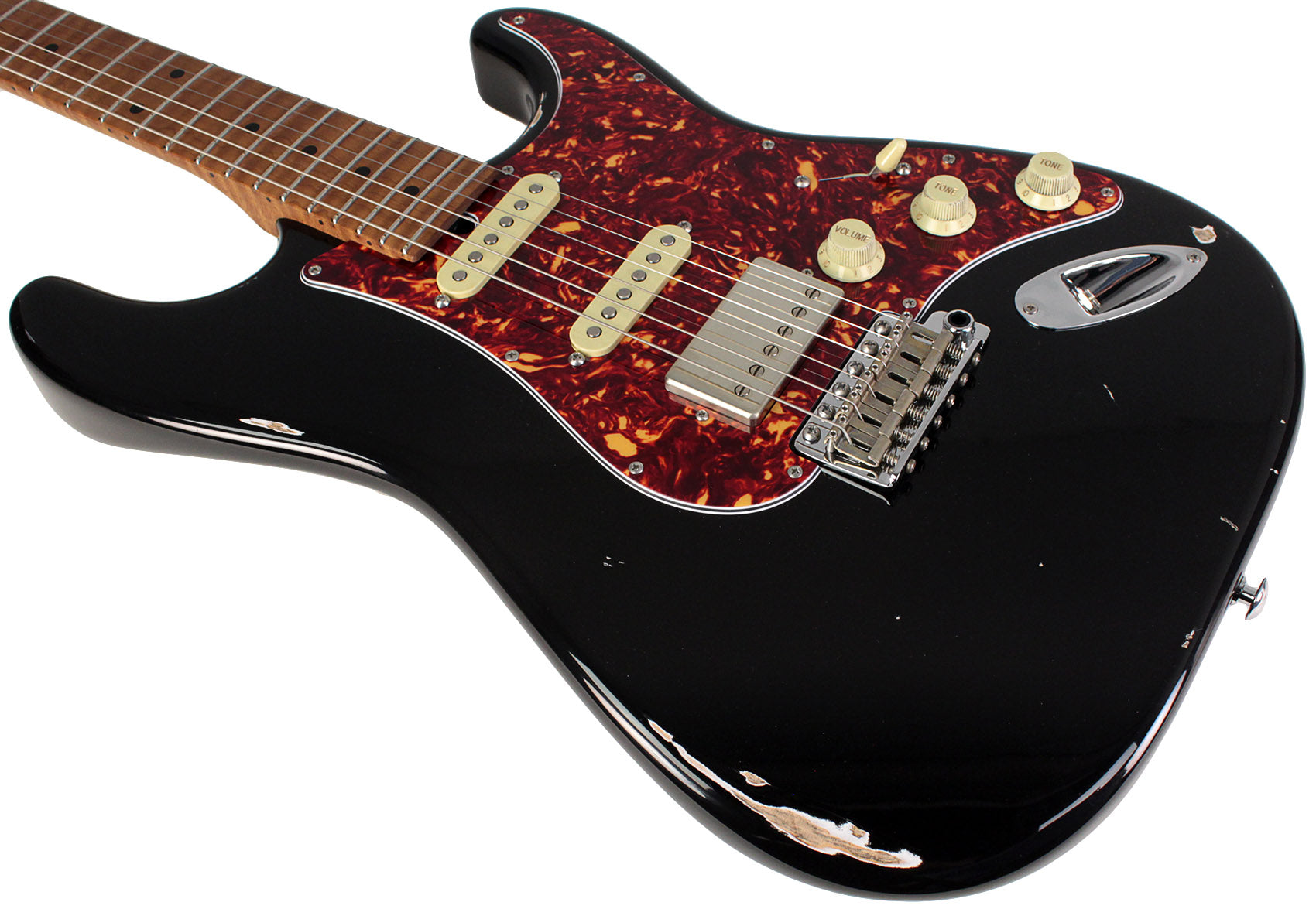 Suhr Select Classic S Antique HSS Guitar, Roasted Flamed Neck