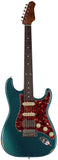 Suhr Select Classic S Antique HSS Guitar, Roasted Flamed Neck, Ocean Turquoise Metallic, Rosewood