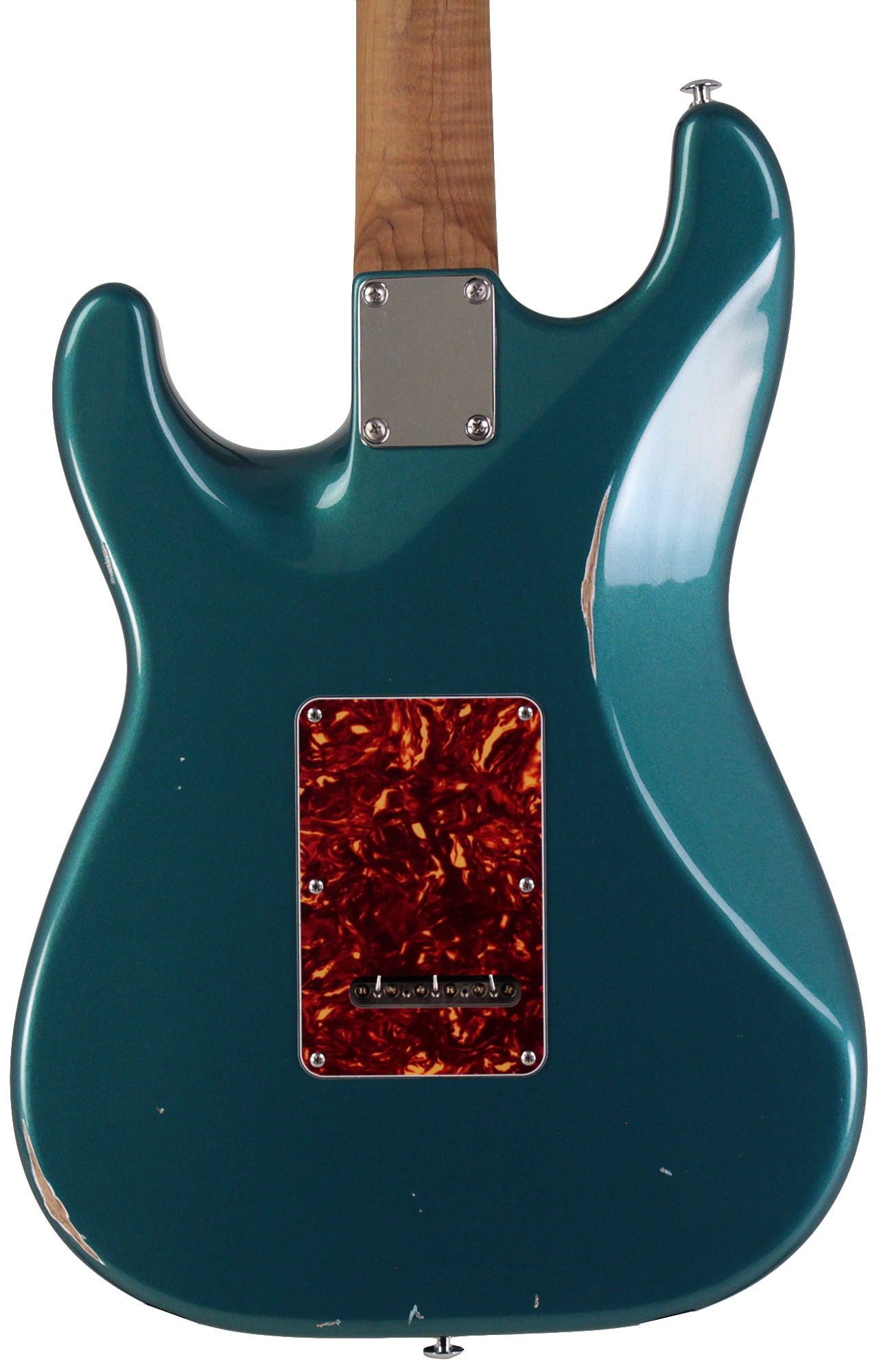 Suhr Select Classic S Antique HSS Guitar, Roasted Flamed Neck, Ocean  Turquoise Metallic, Rosewood