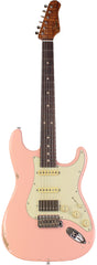 Suhr Select Classic S Antique HSS Guitar, Roasted Flamed Neck, Shell Pink, Rosewood