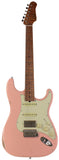 Suhr Select Classic S Antique HSS Guitar, Roasted Flamed Neck, Shell Pink, Maple