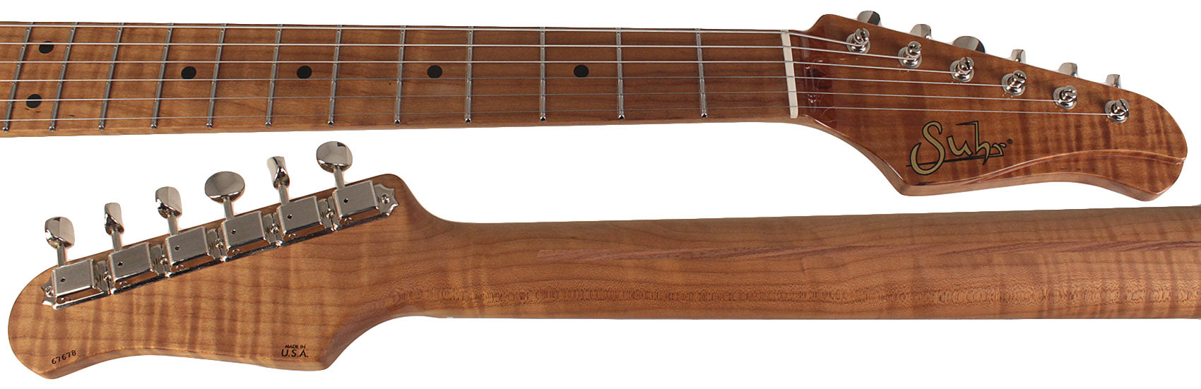 Suhr Select Classic S Antique HSS Guitar, Roasted Flamed Neck