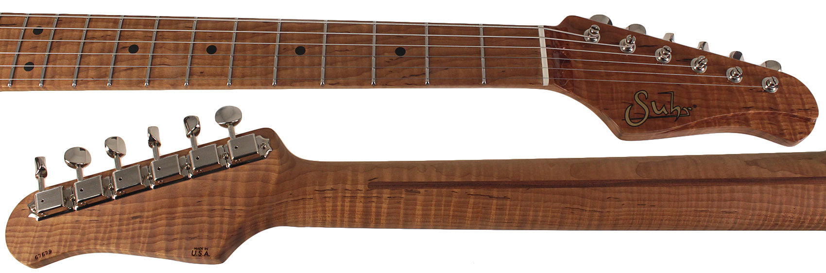 Suhr Select Classic S Antique HSS Guitar, Roasted Flamed Neck