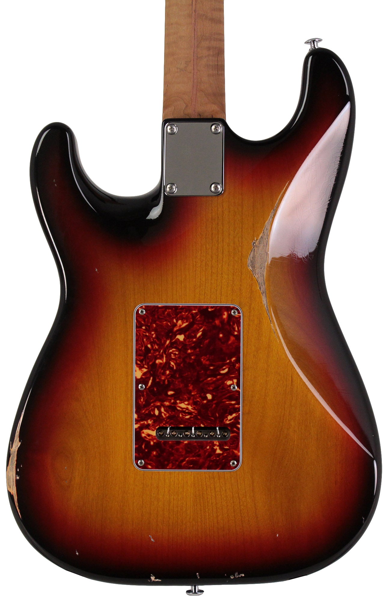 Suhr Select Classic S Antique HSS Guitar, Roasted Flamed Neck, 3