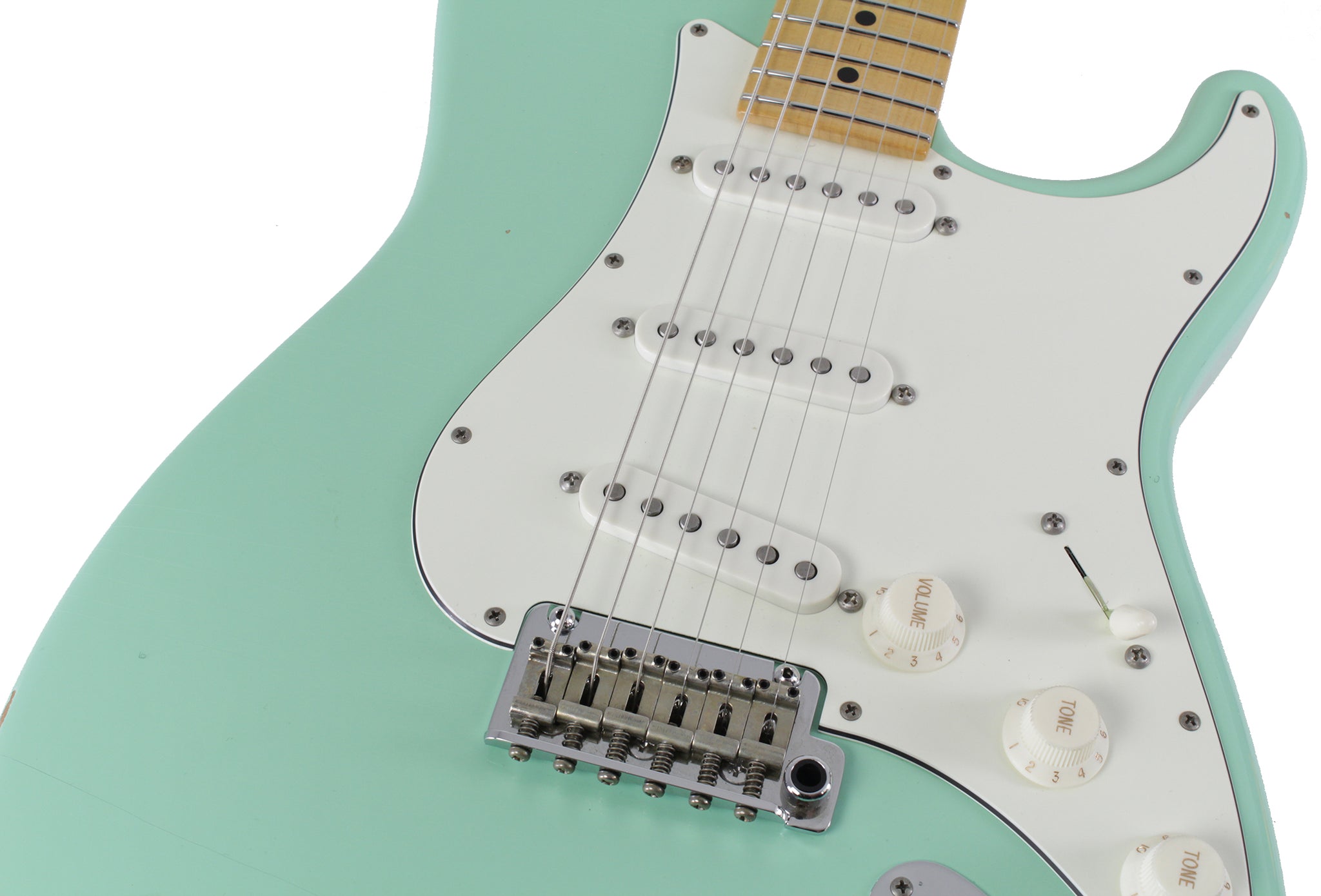 Suhr Classic S Antique Guitar, Surf Green, Maple | Humbucker Music