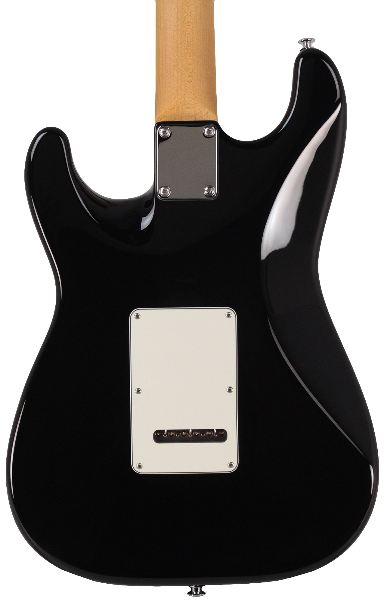 Suhr Classic S HSS Guitar, Black, Maple | Humbucker Music