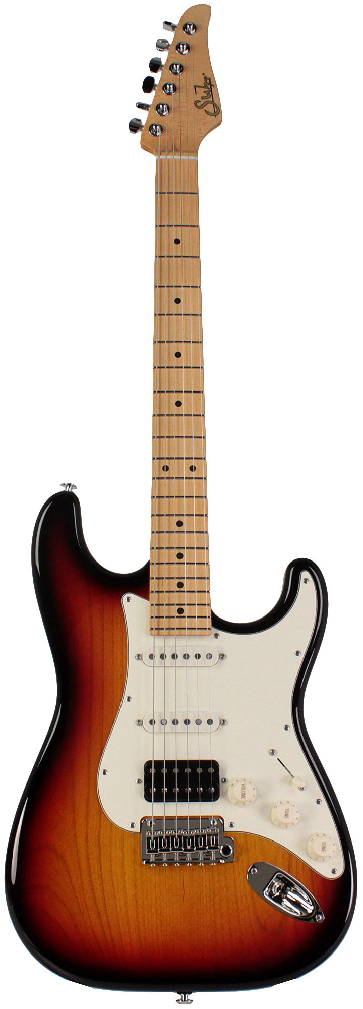 ギター Suhr classic S 3S Suhr Classic S SSS Electric Guitar - 3-tone Burst with Maple