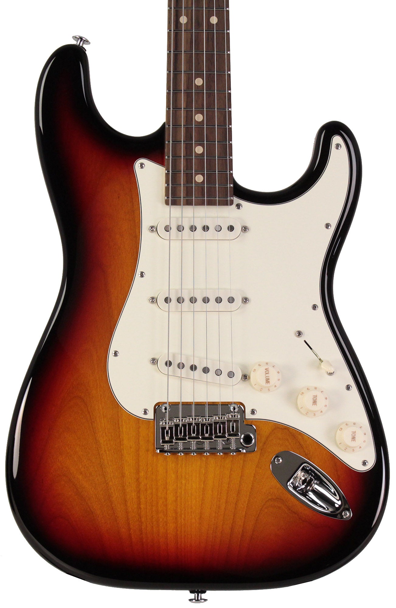 Suhr Classic S Guitar, 3 Tone Burst, Rosewood | Humbucker Music