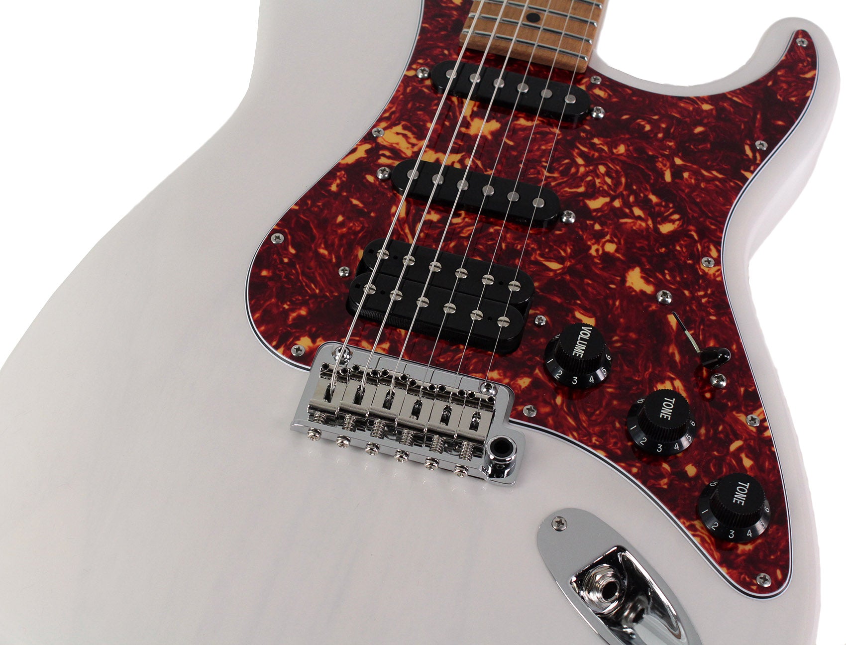 Suhr Limited Classic S Paulownia Guitar, Trans White