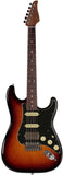 Suhr Select Classic S HSS Guitar, Roasted Flamed Neck, 3 Tone Burst, Rosewood