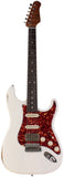 Suhr Select Classic S Antique HSS Guitar, Roasted Flamed Neck, Olympic White, Rosewood