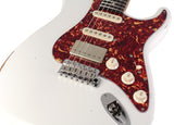 Suhr Select Classic S Antique HSS Guitar, Roasted Flamed Neck, Olympic White, Rosewood