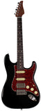 Suhr Select Classic S HSS Guitar, Roasted Flamed Neck, Black, Rosewood