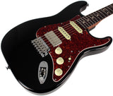 Suhr Select Classic S HSS Guitar, Roasted Flamed Neck, Black, Rosewood