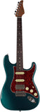 Suhr Select Classic S HSS Guitar, Roasted Flamed Neck, Ocean Turquoise, Rosewood