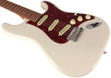 Suhr Select Classic S Guitar, Roasted Flamed Neck, Olympic White, Maple