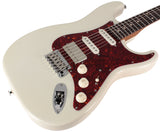 Suhr Select Classic S HSS Roasted Flamed Guitar, Olympic White, Rosewood