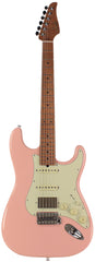 Suhr Select Classic S HSS Guitar, Roasted Flamed Neck, Shell Pink, Maple