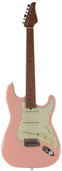 Suhr Select Classic S Guitar, Roasted Flamed Neck, Shell Pink, Maple