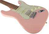 Suhr Select Classic S HSS Roasted Flamed Guitar, Shell Pink, Maple