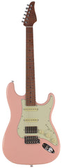 Suhr Select Classic S HSS Roasted Flamed Guitar, Shell Pink, Maple