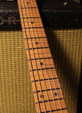Suhr Select Classic S HSS Roasted Flamed Guitar, Shell Pink, Maple