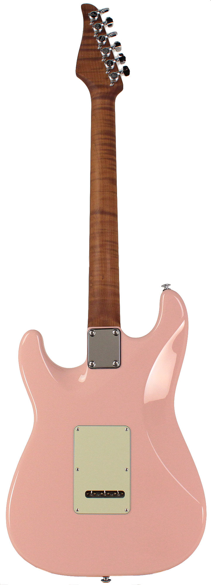 Suhr Select Classic S HSS Roasted Flamed Guitar, Shell Pink