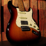 Suhr Select Classic S HSS Roasted Flamed Guitar, 3-Tone Burst, Maple