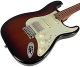 Suhr Select Classic S HSS Roasted Flamed Guitar, 3-Tone Burst, Maple