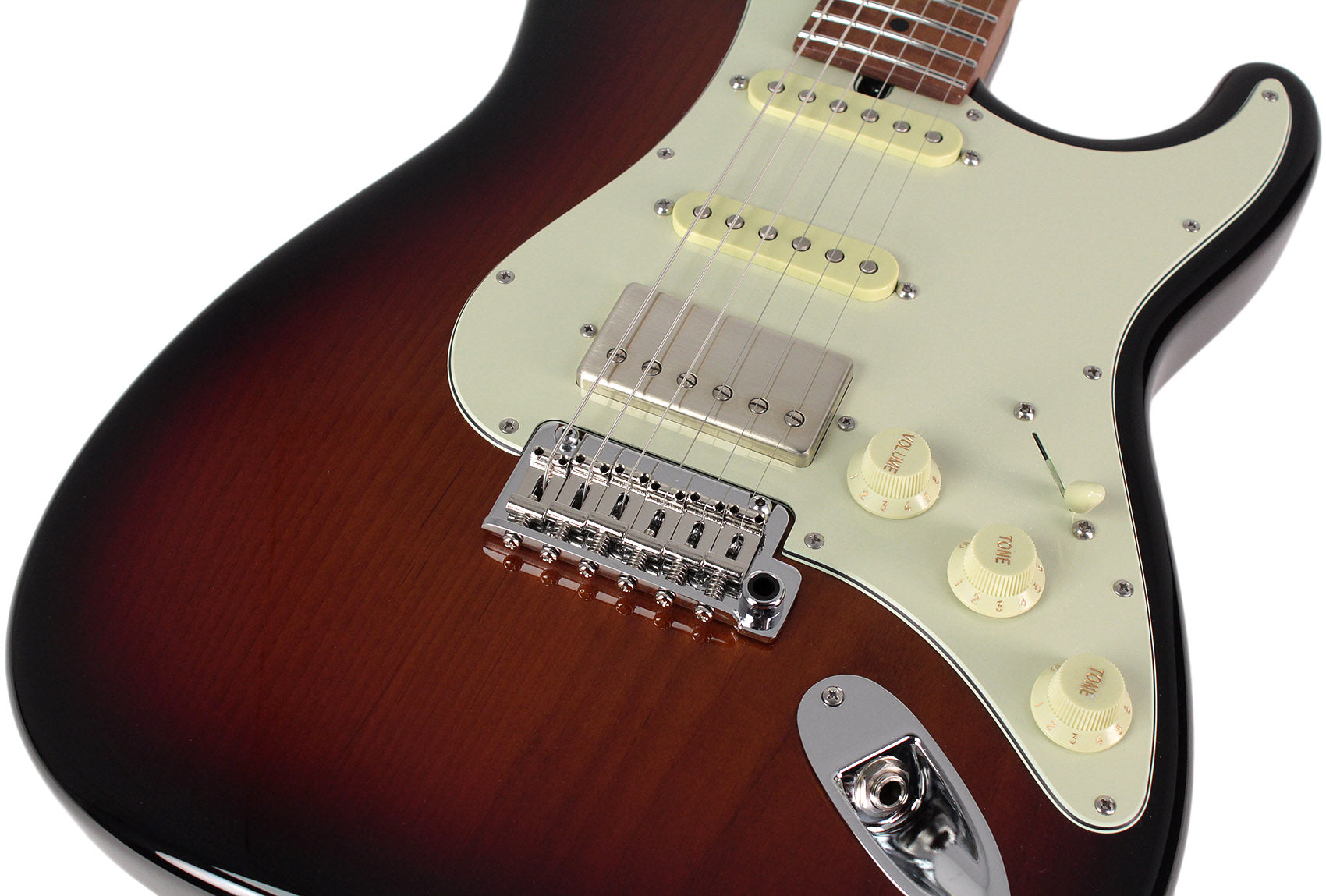 Suhr Select Classic S HSS Roasted Flamed Guitar, 3-Tone Burst