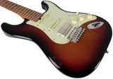 Suhr Select Classic S HSS Roasted Flamed Guitar, 3-Tone Burst, Maple