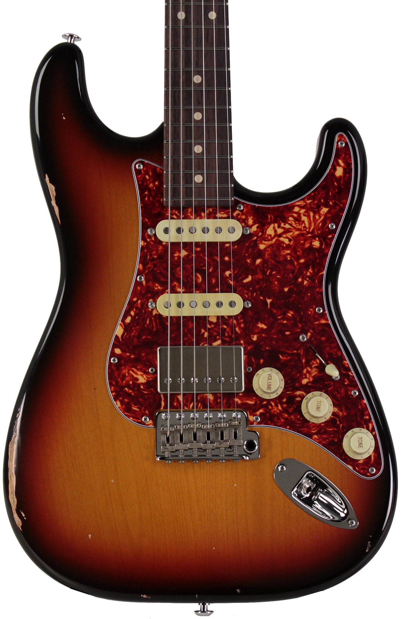 Suhr Select Classic S Antique HSS Guitar, Roasted Flamed