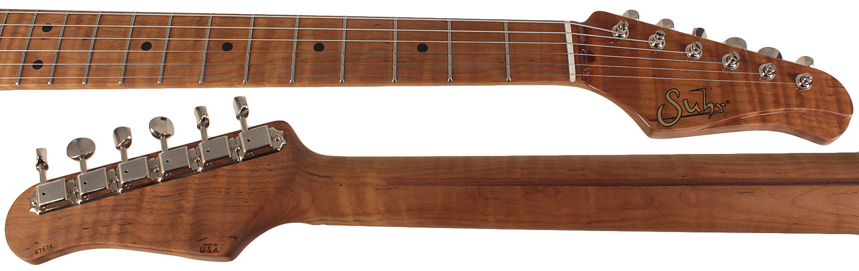 Suhr Select Classic S Antique HSS Guitar, Roasted Flamed Neck, 3 Tone