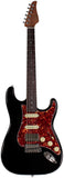 Suhr Select Classic S HSS Guitar, Roasted Flamed Neck, Black, Rosewood
