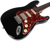 Suhr Select Classic S HSS Guitar, Roasted Flamed Neck, Black, Rosewood
