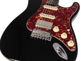 Suhr Select Classic S HSS Guitar, Roasted Flamed Neck, Black, Rosewood