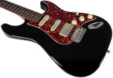 Suhr Select Classic S HSS Guitar, Roasted Flamed Neck, Black, Rosewood