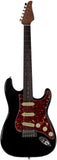 Suhr Select Classic S Guitar, Roasted Flamed Neck, Black, Rosewood