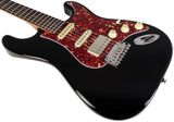 Suhr Select Classic S HSS Guitar, Roasted Flamed Neck, Black, Rosewood